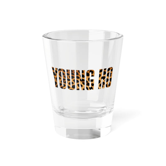 Leopard Print "YOUNG HO" 1.5oz Novelty Shot Glass