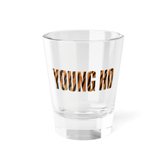 Tiger Print “Young Ho” 1.5 oz Novelty Shot Glass