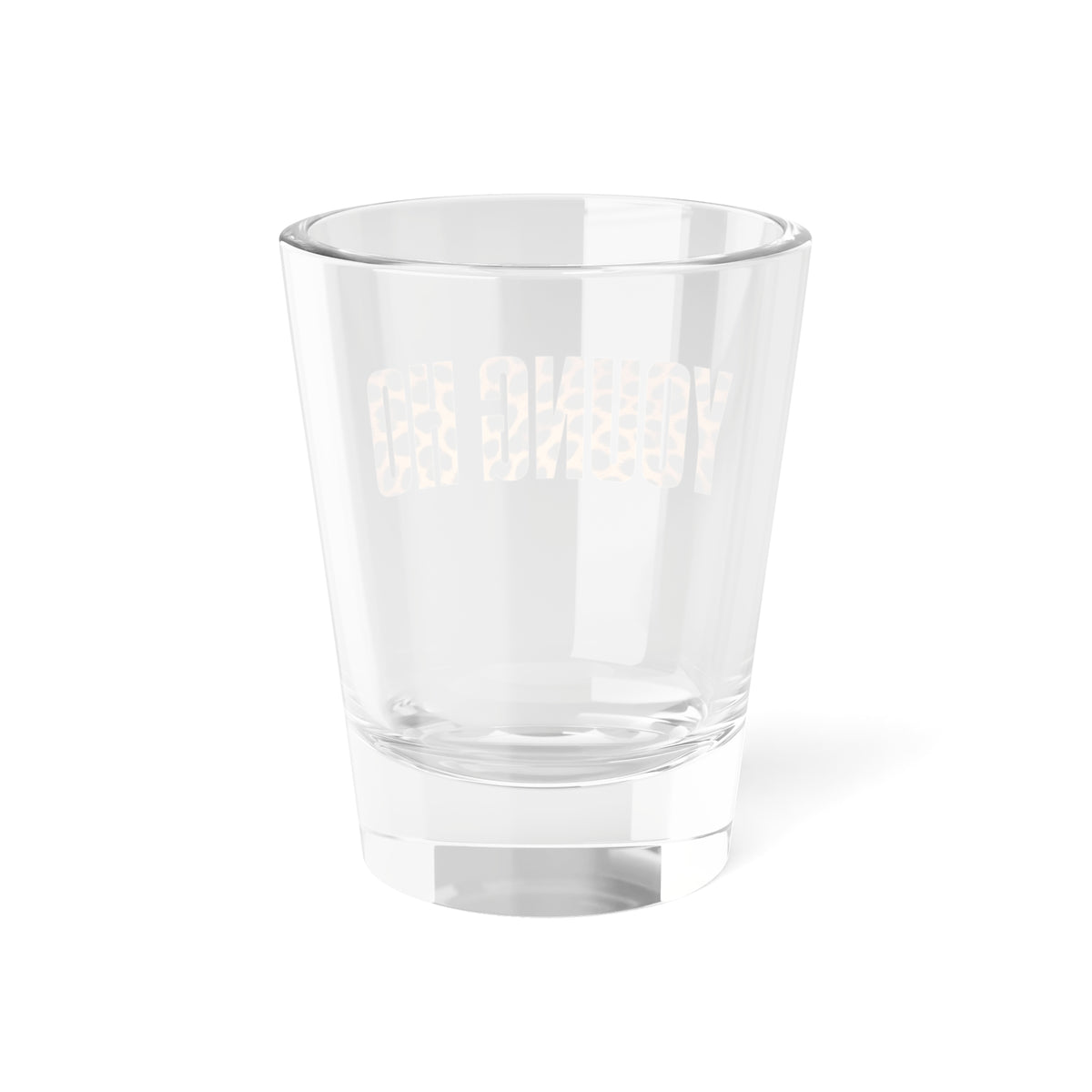 Leopard Print "YOUNG HO" 1.5oz Novelty Shot Glass