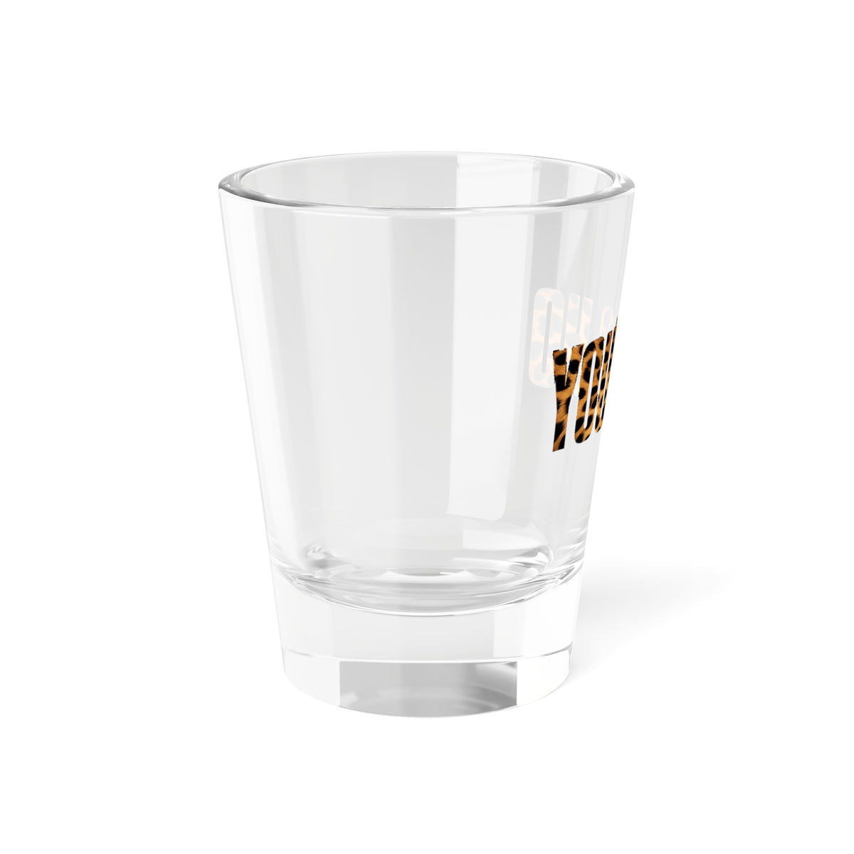 Leopard Print "YOUNG HO" 1.5oz Novelty Shot Glass